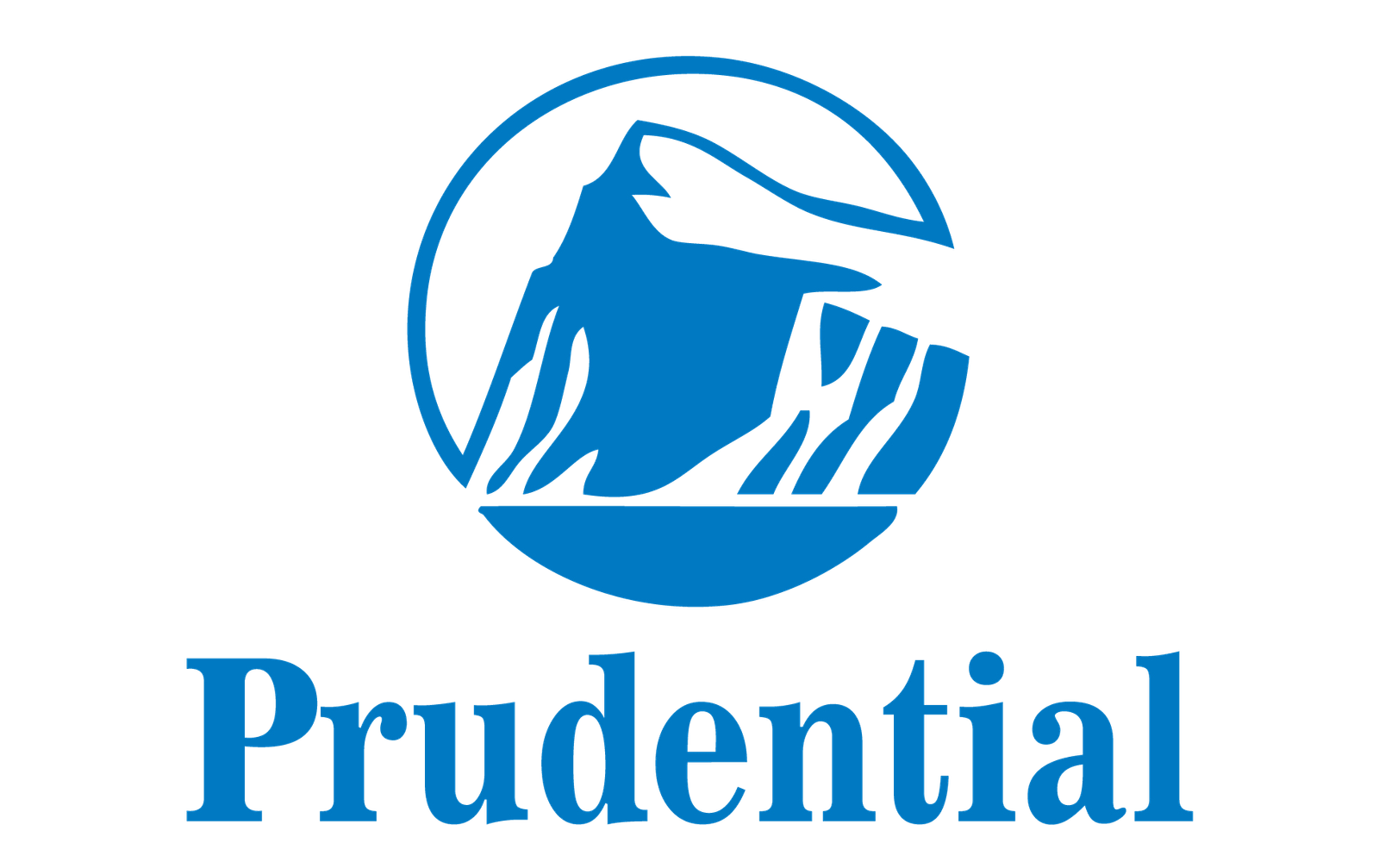 Prudential logo blue stacked