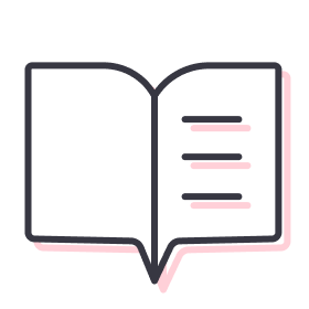 Education icon illustration of a book that is open
